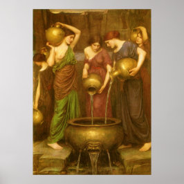 Die Danaides von John William Waterhouse Poster