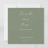 Die Dang-Sache Save the Date machen
