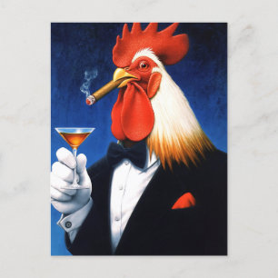 Die Dapper-Liste Funny Gentleman's Club Feiertagspostkarte