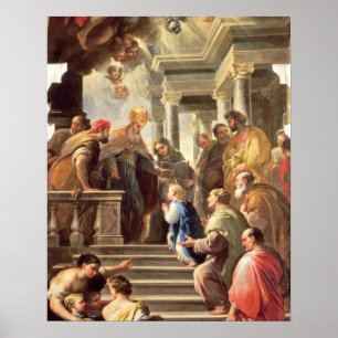 Die Darstellung der Jungfrau am Tempel (Öl Poster