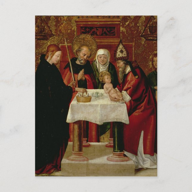 Die Darstellung der Zirkussion im Tempel Postkarte (Vorderseite)