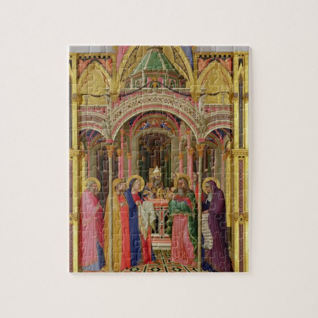 Die Darstellung im Tempel, 1342 (Tempera auf p Puzzle (Vertikal)