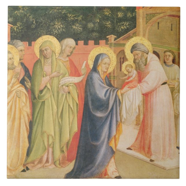 Die Darstellung im Tempel Fliese (Vorderseite)