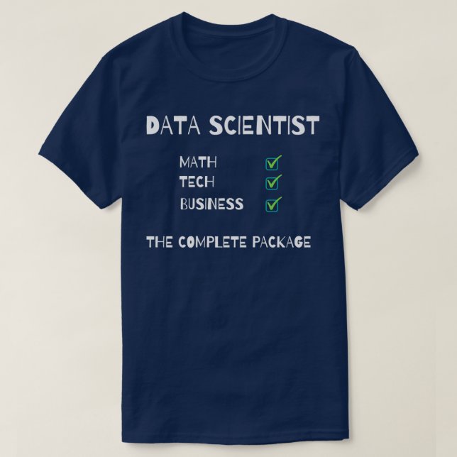Die Daten zeigen das vollständige Paket T-Shirt (Design vorne)