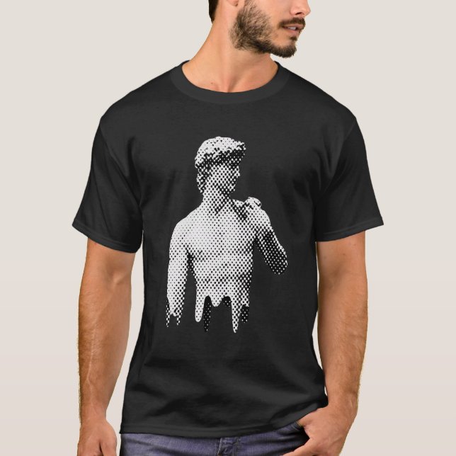 Die David-Marmorstatue Michelangelo Renaissance Me T-Shirt (Vorderseite)