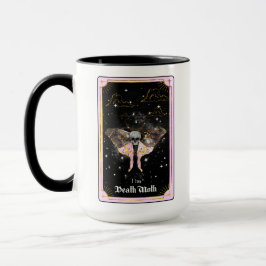 Die Death Moth Tarot Card Moon Pink Celestie Tasse