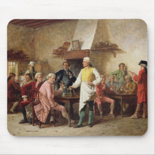 Die Debatte eines Herrn, 1881 (Öl auf Platte) Mousepad