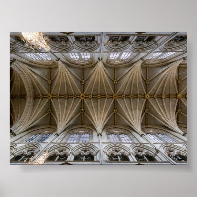 Die Decke der Westminster-Abtei Poster (Vorne)
