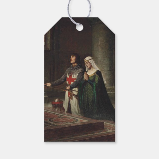 Die Dedication (der mittelalterliche Ritter und se Geschenkanhänger (Vorderseite)