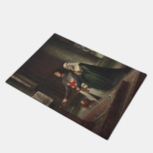 Die Dedication (Ritter und Lady im Mittelalter) Fußmatte