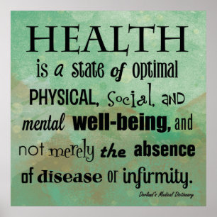 Die Definition des "Chiropraktischen Gesundheitspu Poster