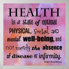 Die Definition des "Chiropraktischen Gesundheitspu Poster