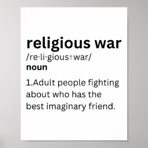 Die Definition des religiösen Krieges ermöglicht e Poster