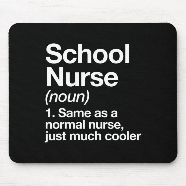 Die Definition von Krankenschwester wird am ersten Mousepad (Vorne)