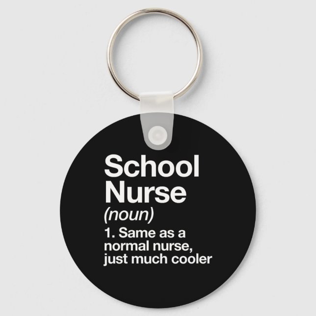 Die Definition von Krankenschwester wird am ersten Schlüsselanhänger (Vorderseite)