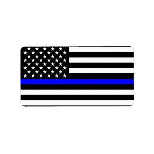 Die Dekoration der amerikanischen Flagge der Thin Adressaufkleber