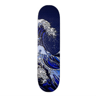 Die Dekoration der großen Hokusai-Wave-Chromfaser Skateboard