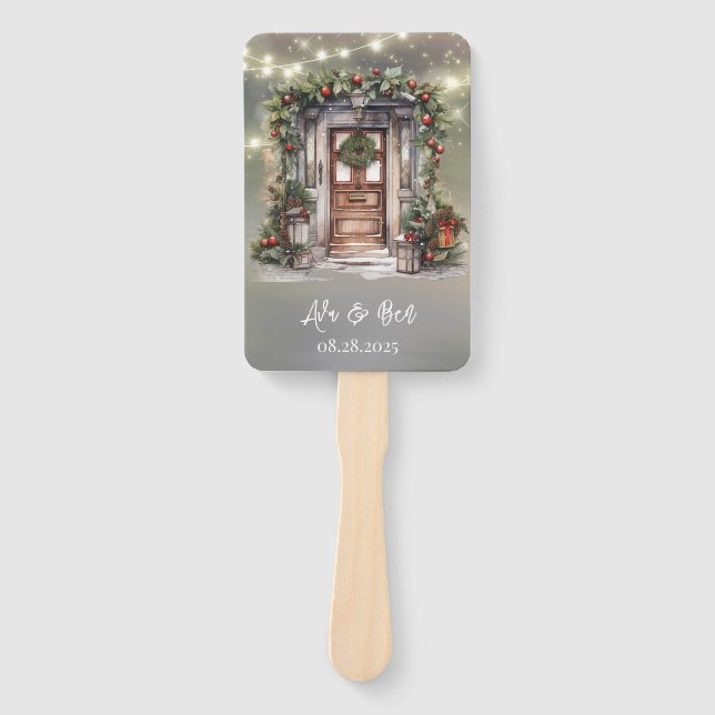 Die Dekoration der grünen Rot Berry ist sehr schön Fächer (Vorderseite)