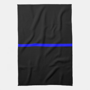 Die Dekoration der symbolträchtigen Thin Blue Lin Geschirrtuch