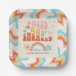 Die Dekoration des Junggeselinnen-Abschieds ist Ve Pappteller