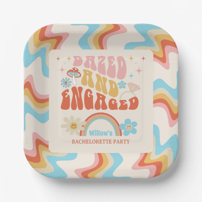 Die Dekoration des Junggeselinnen-Abschieds ist Ve Pappteller (Vorderseite)