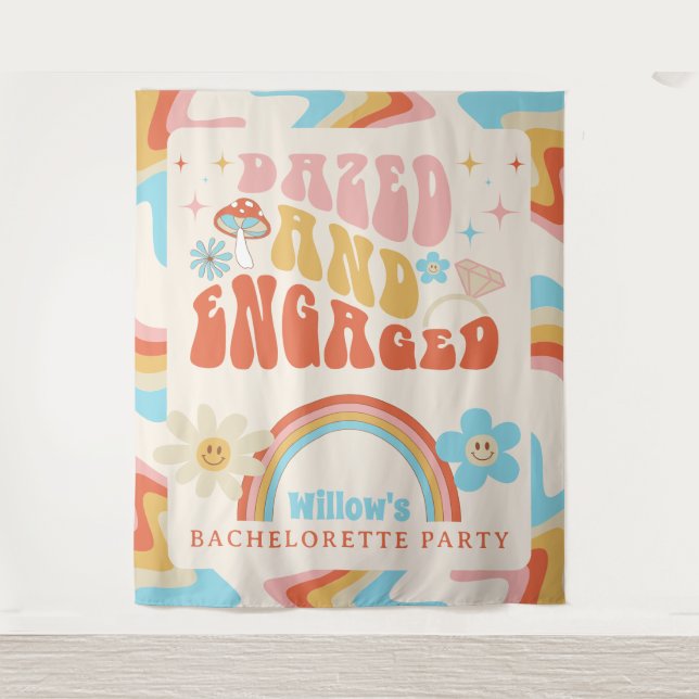 Die Dekoration des Junggeselinnen-Abschieds ist Ve Wandteppich (Vorderseite)