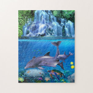 Die Delfinfamilie Puzzle