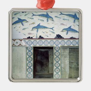 Die Delphin-Freskos im Badezimmer der Königin Ornament Aus Metall