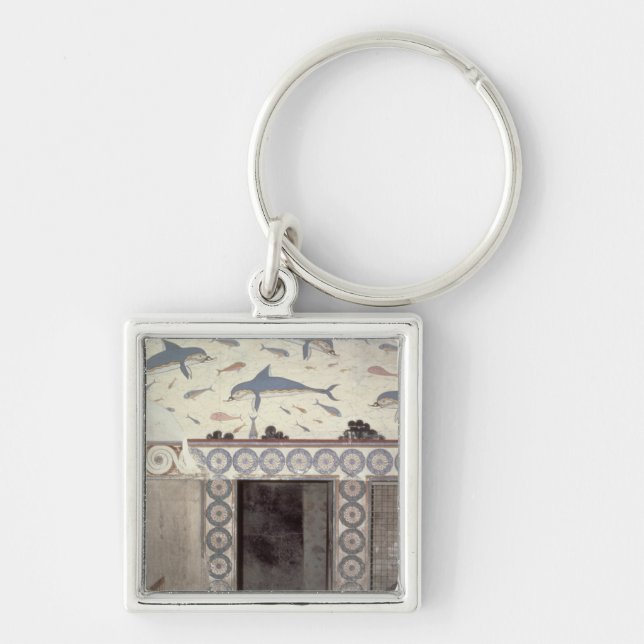 Die Delphin-Freskos im Badezimmer der Königin Schlüsselanhänger (Vorne)