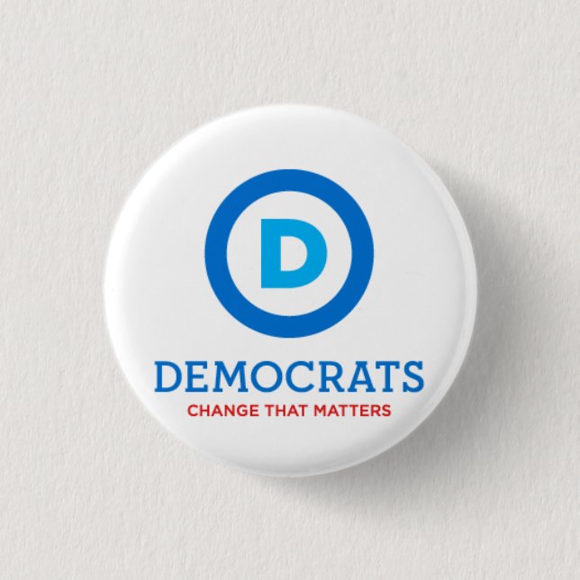 Die Demokraten ändern das Button (Vorderseite)
