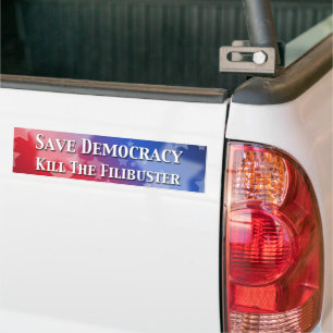 Die Demokratie rette den Filibuster um. Autoaufkleber