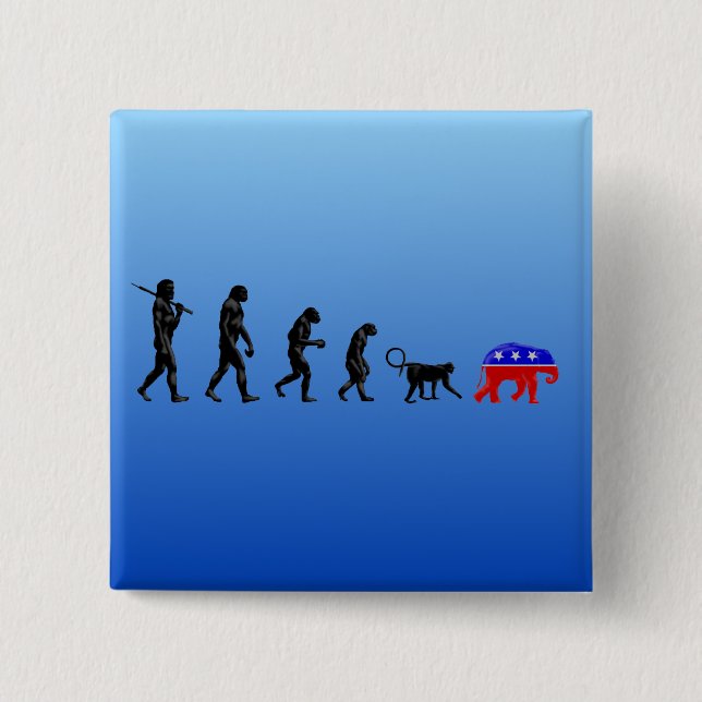 Die demokratische Theorie des Verlaufs Button (Vorderseite)