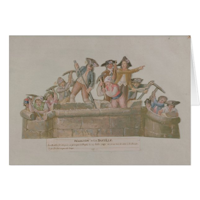Die Demolierung der Bastille, im Juli 1789 (Vorderseite (Horizontal))
