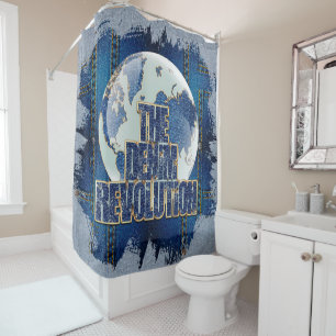 Die Denim-Revolution Duschvorhang