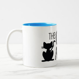 Die Der Meow-Kaffee-Tasse der Katze Zweifarbige Tasse