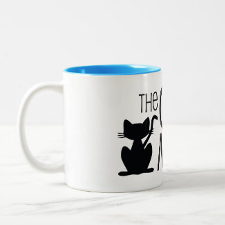 Die Der Meow-Kaffee-Tasse der Katze Zweifarbige Tasse