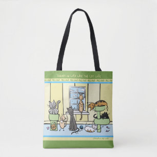 Die Des Katzen-Leben-Katzen-die Taschen-Tasche