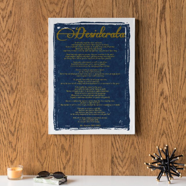 Die Desiderata "Desired Things" Poster (Von Creator hochgeladen)