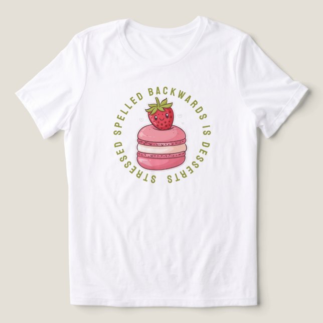 Die Desserts werden rückwärts geschrieben Tri-Blend Shirt (Design Vorderseite)