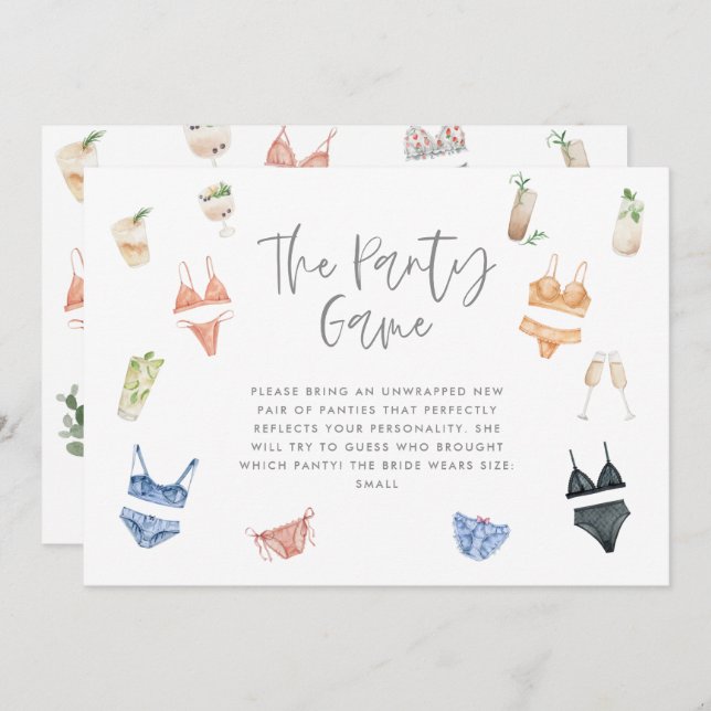 Die Dessous-Cocktailspass (Vorne/Hinten)