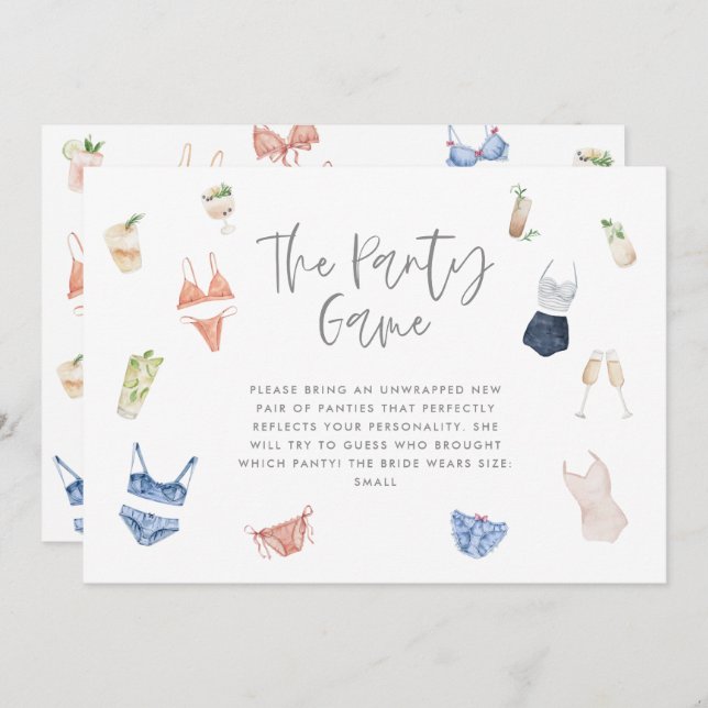 Die Dessous-Cocktailspass (Vorne/Hinten)