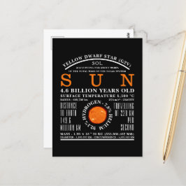 Die detaillierte Astronomie der Sonne Postkarte