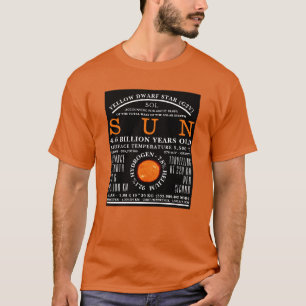 Die detaillierte Astronomie der Sonne T-Shirt