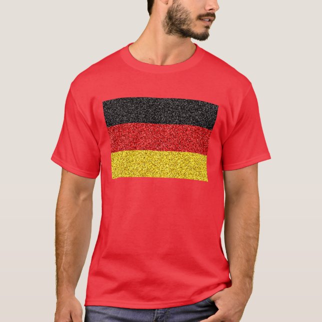 die deutsche Flagge Original quatar 2022 T-Shirt (Vorderseite)