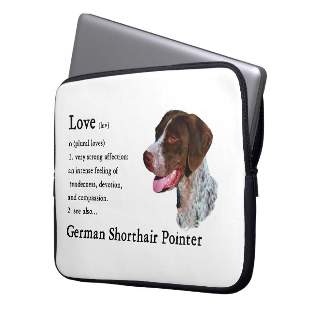 Die deutsche Kurzzeiterie-Liebe ist Laptopschutzhülle (Vorderseite Links)