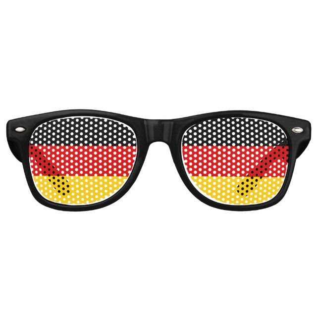 Die deutsche Tricolor | Flagge Deutschlands Partybrille (Vorderseite)