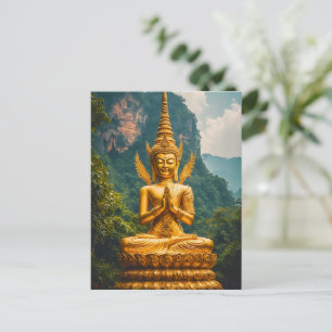 Die Devata im goldenen Licht Postkarte