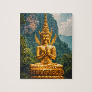 Die Devata im goldenen Licht Puzzle