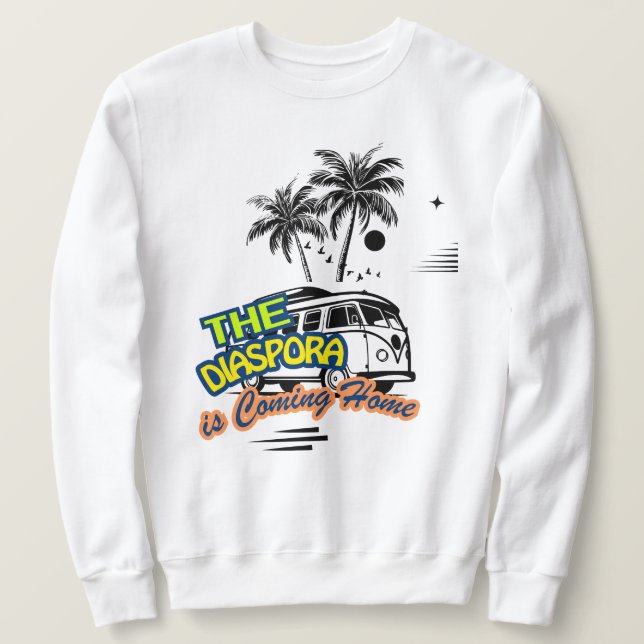 Die Diaspora kommt nach Hause | Basic Sweatshirt (Design vorne)