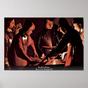 Die Dice Players von der Tour Georges de Poster